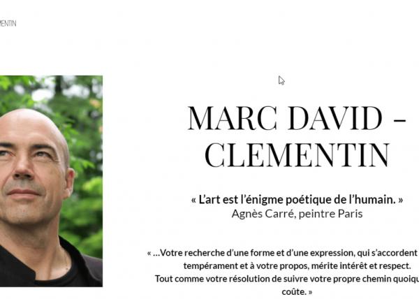 Site web - Marc David Clémentin